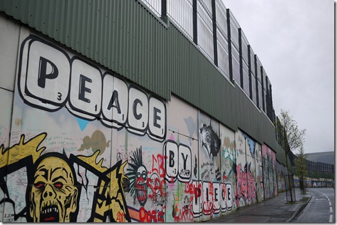 Peace Walls graffiti West Belfast, Northern Ireland, UK